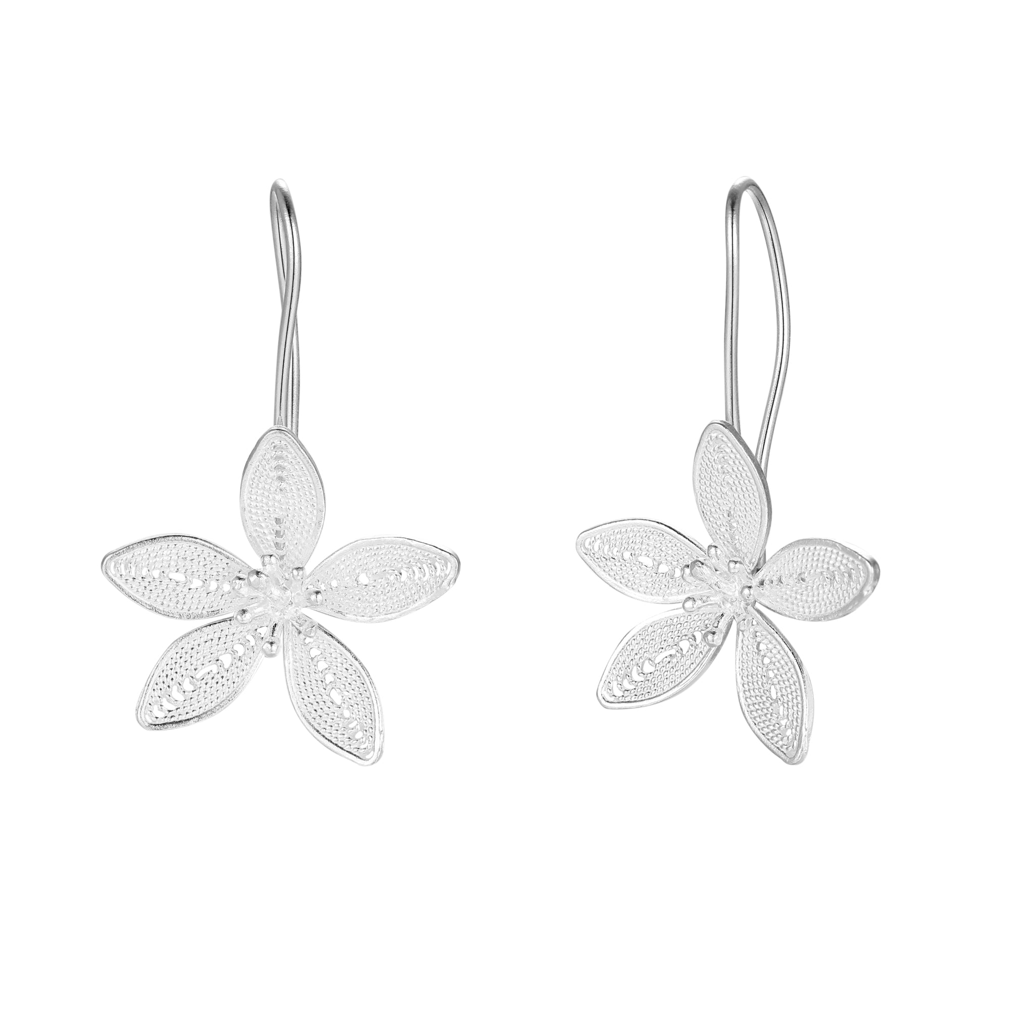Une nouvelle fleur boucles d'oreilles