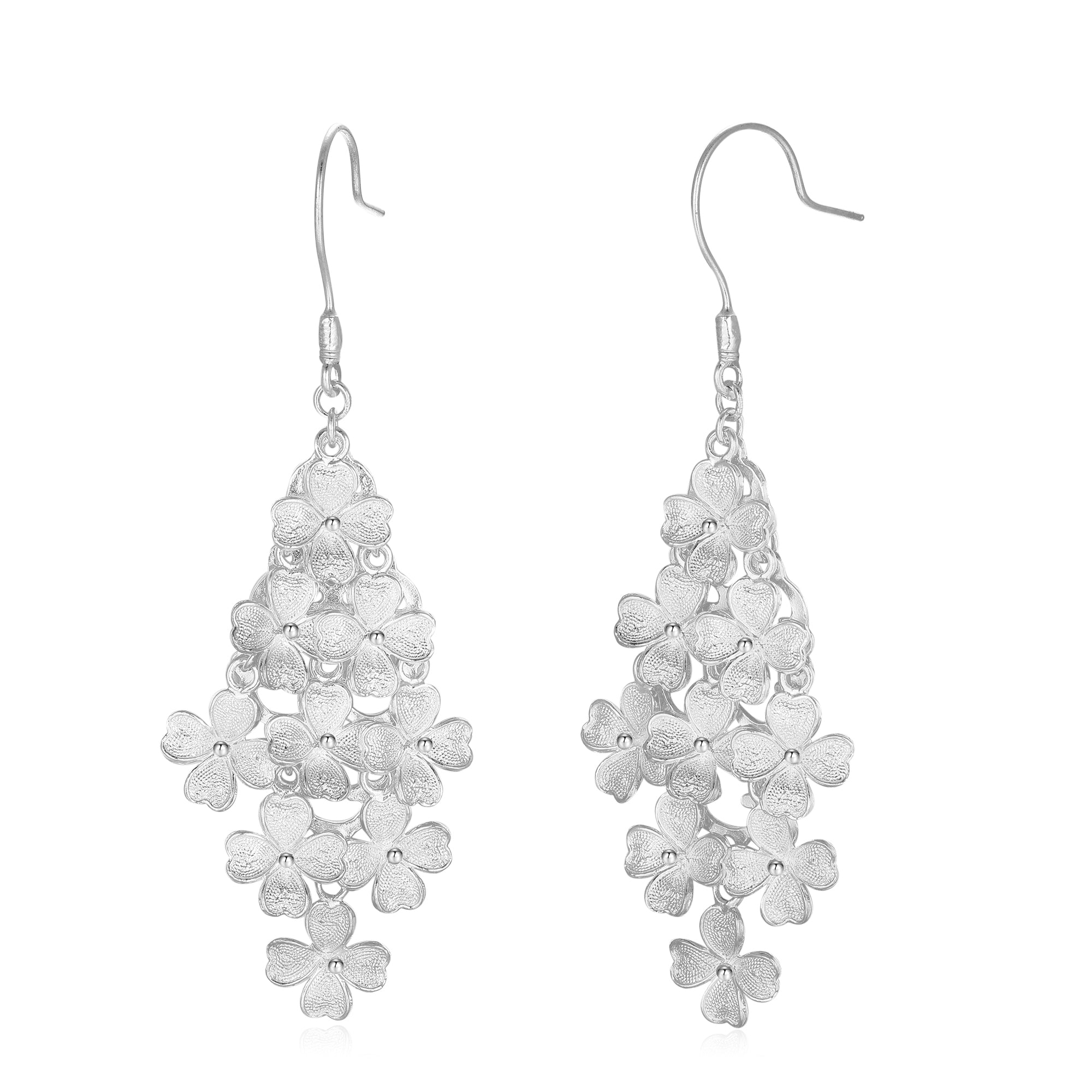 Details of Ebnix fine fligree clover lucky earring