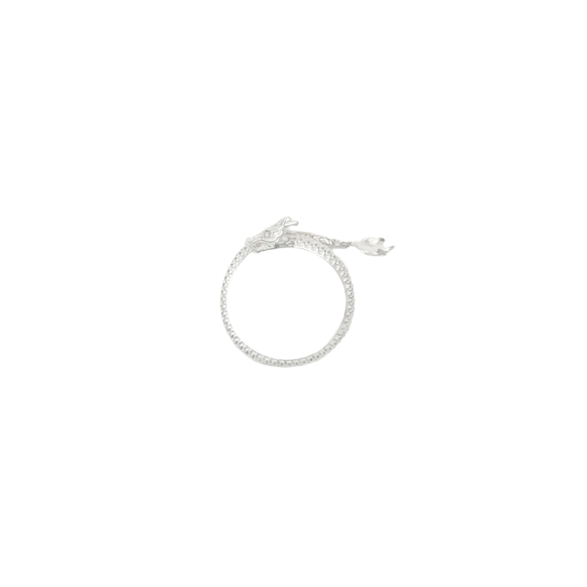 Premium Silver Ring Dragon 