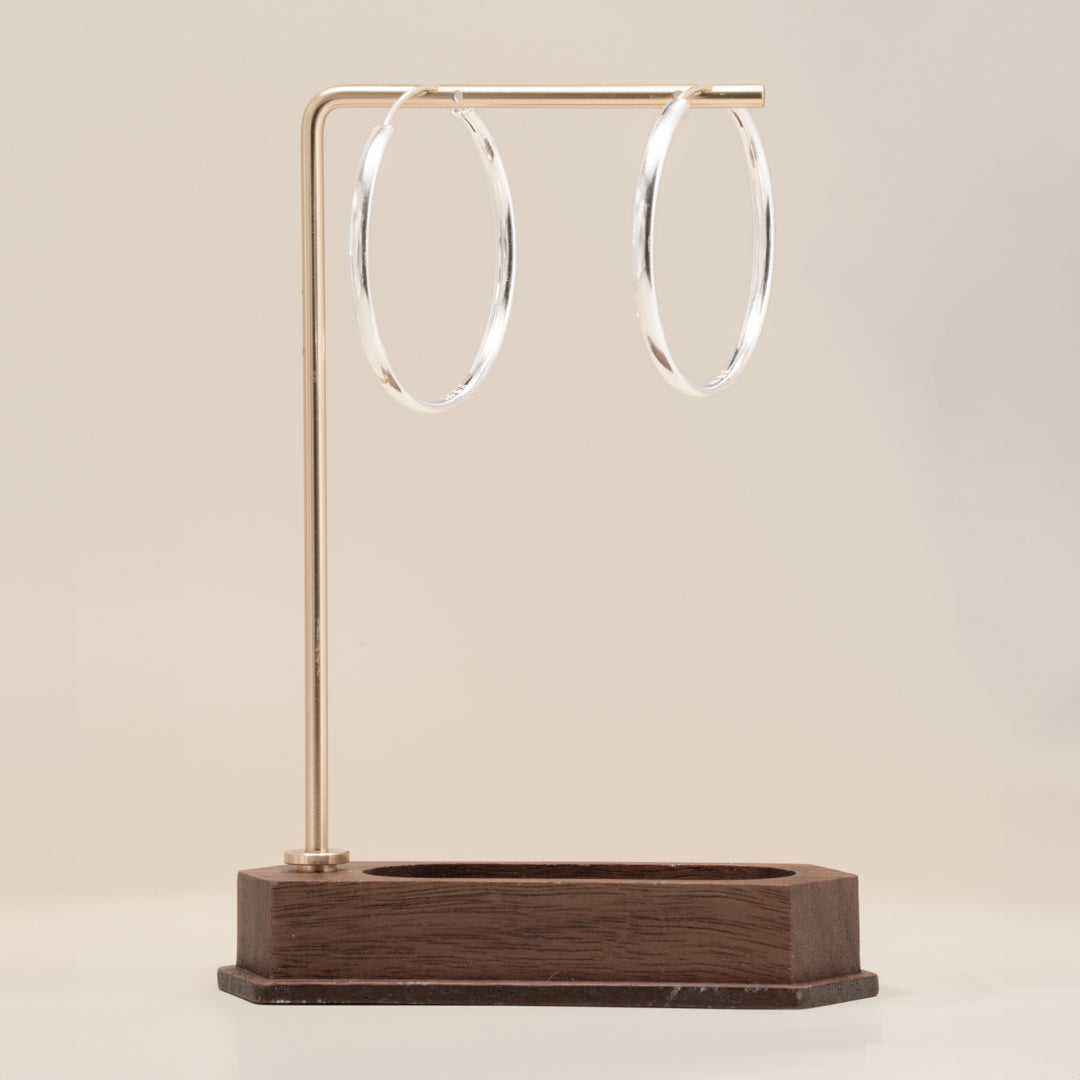 Silver Hoop Earrings