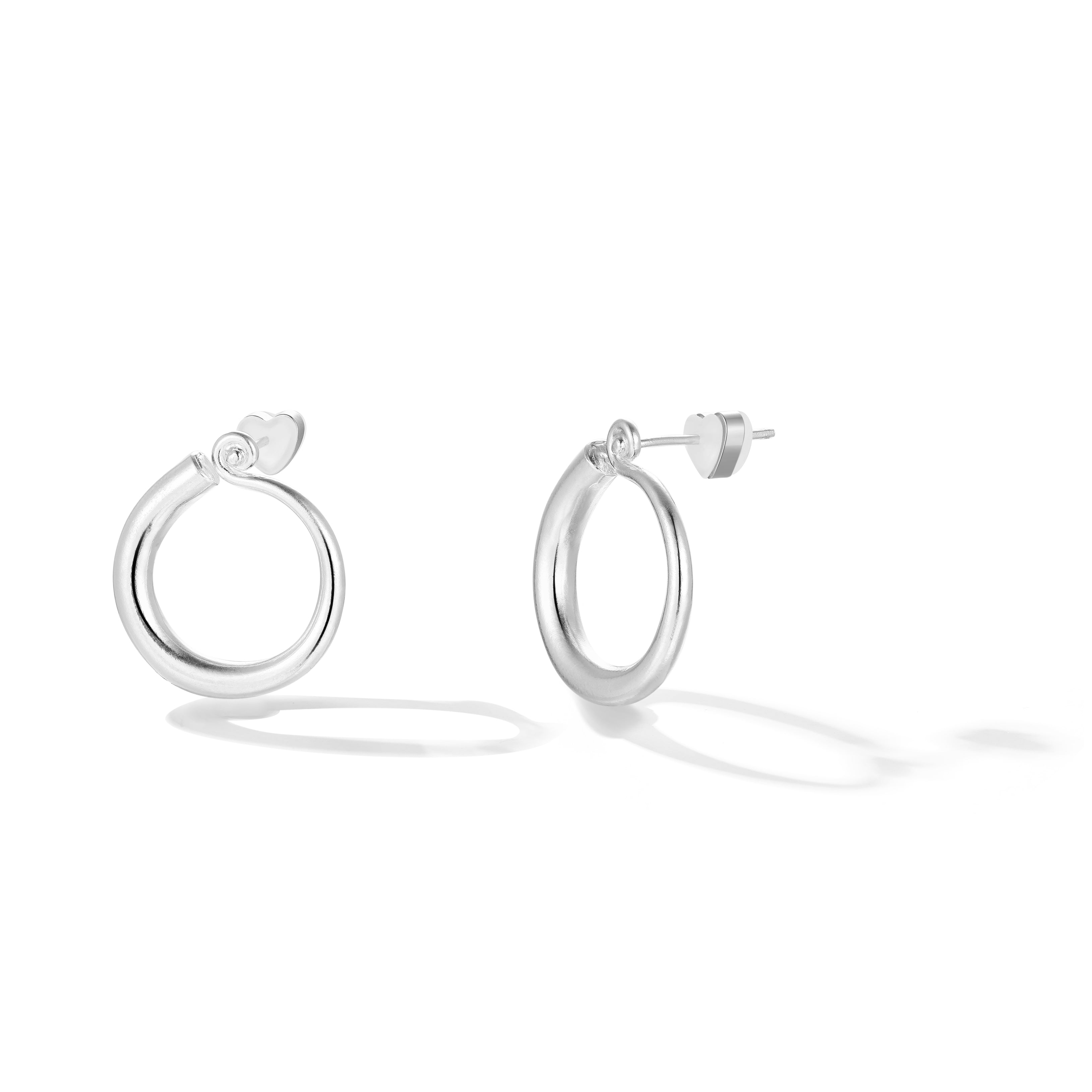 Large Puffy Hoop Earrings