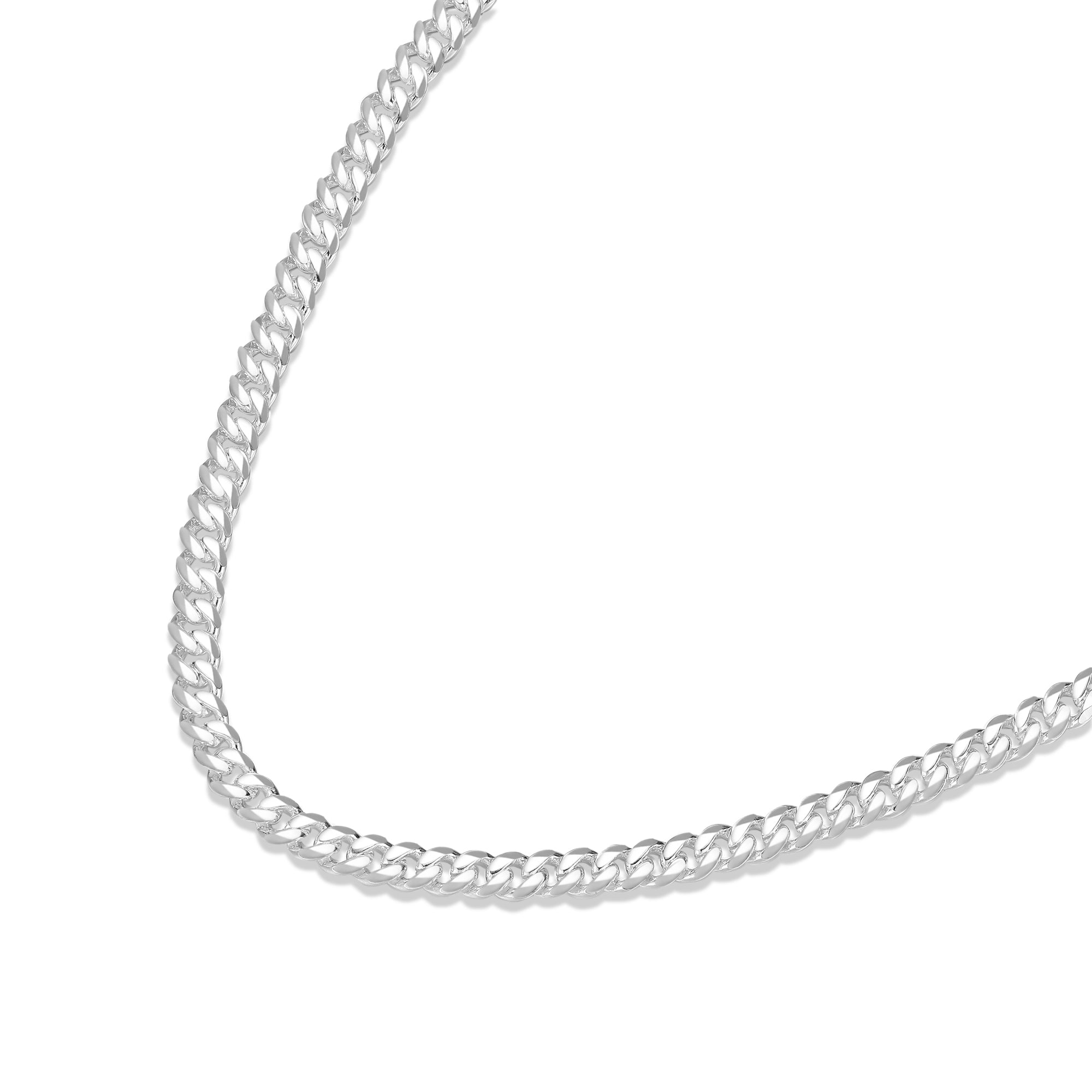 Unisex Fine Silver Chain Necklace I